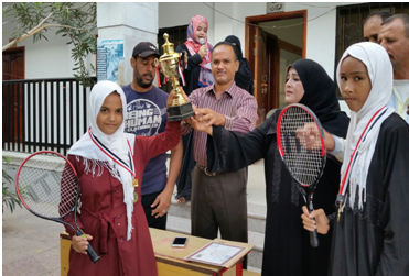 اختتام الموسم الأول لبطولة التنس بمدرسة (أبو بكر الصديق)