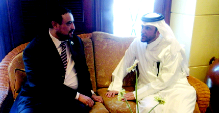   سعود آل ثاني : سعدنا بالزيارة التي أنجزنا فيها الكثير لخدمة الارتباط الرياضي بين البلدين