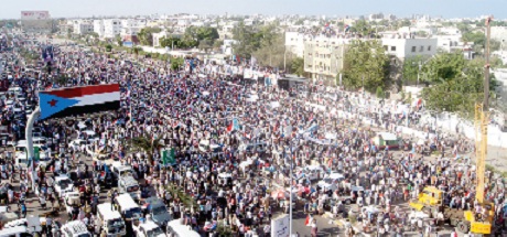  آلاف الحراكيين يحيون ذكرى خطاب الحرب الذي ألقاه صالح من ميدان السبعين بصنعاء