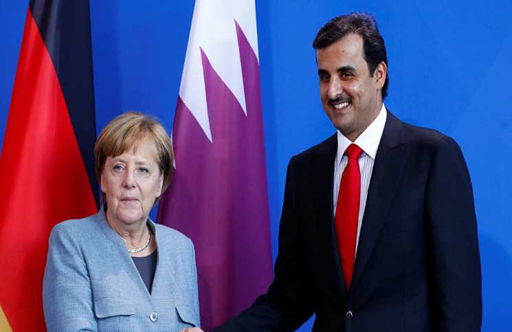 أمير قطر يبدأ زيارة إلى برلين ويفتتح منتدى قطر وألمانيا للأعمال والاستثمار