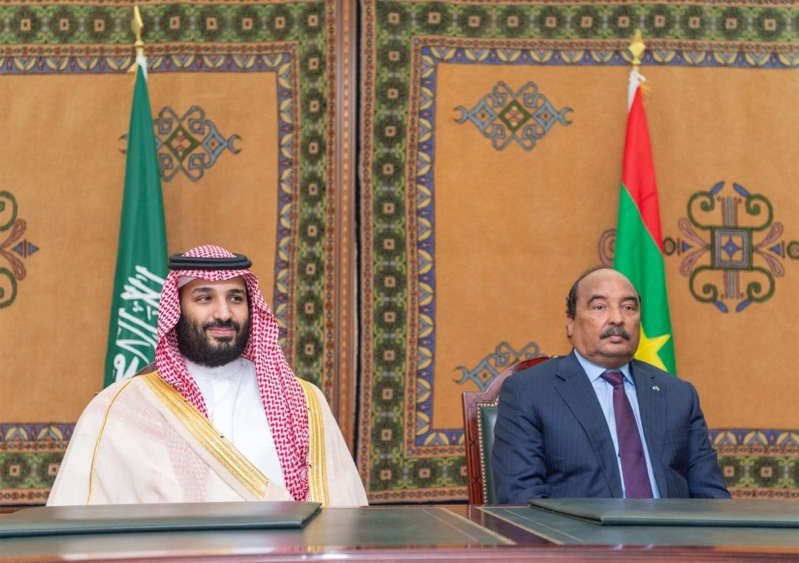 ولي العهد يشهد توقيع 3 اتفاقيات بين السعودية وموريتانيا
