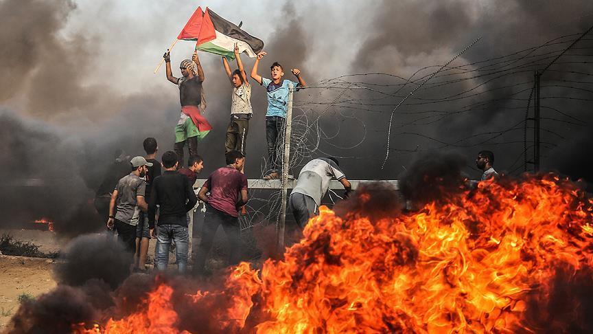 جيش الاحتلال يصيب 60 متظاهراً فلسطينياً بالرصاص ويعتقل 40 بينهم نائبان عن حماس