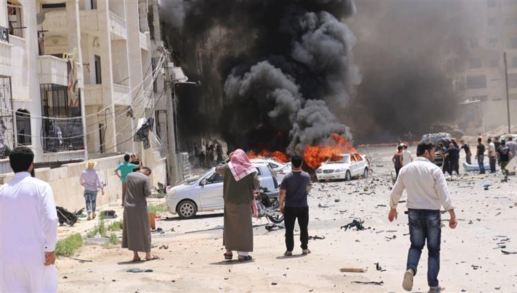 انفجار عنيف يهز مدينة إدلب السورية