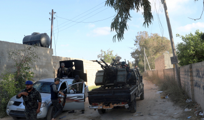 قوات الوفاق تتصدى لهجمات قوات حفتر جنوب طرابلس 