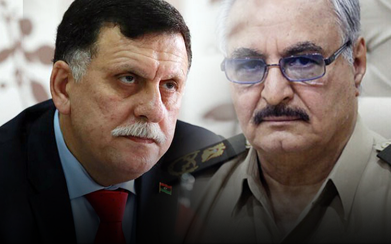 السراج يرفض التفاوض مع حفتر لإنهاء الحرب في ليبيا