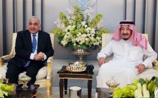 العاهل السعودي يستقبل رئيس الوزراء العراقي في جدة