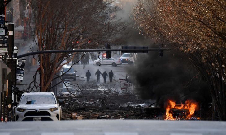 انفجار سيارة وسط مدينة ناشفيل الأمريكية والشرطة تصفه بأنه عمل متعمد