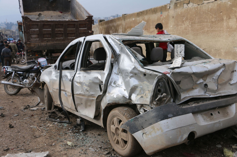 عشرات الضحايا بانفجار سيارة مفخخة في عفرين شمال سوريا