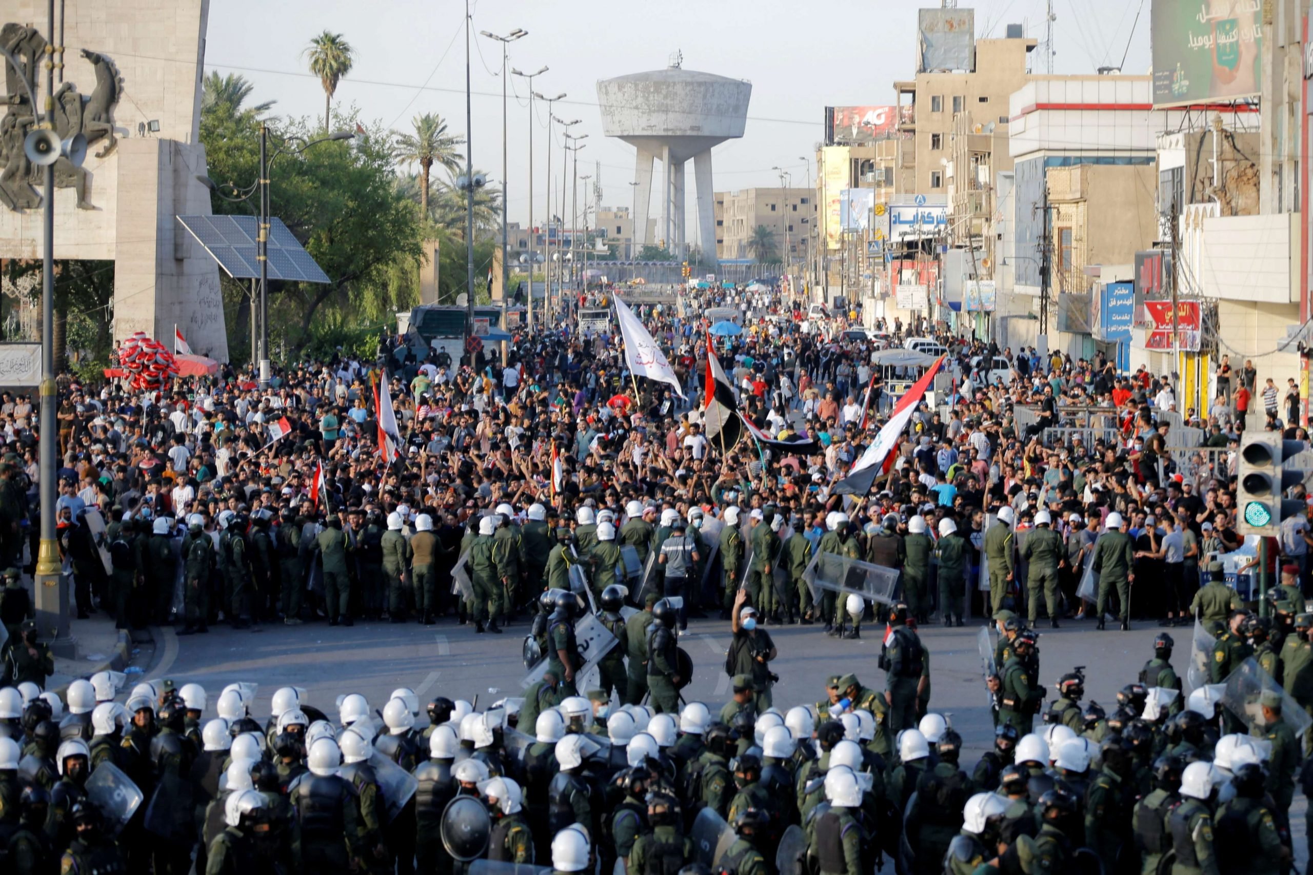 مقتل متظاهر وإصابة آخرين برصاص قوات الأمن في بغداد