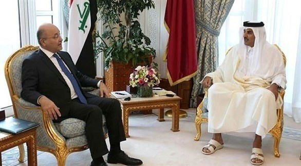 الرئيس العراقي يبحث مع أمير قطر هاتفيا ترسيخ الأمن والاستقرار في المنطقة