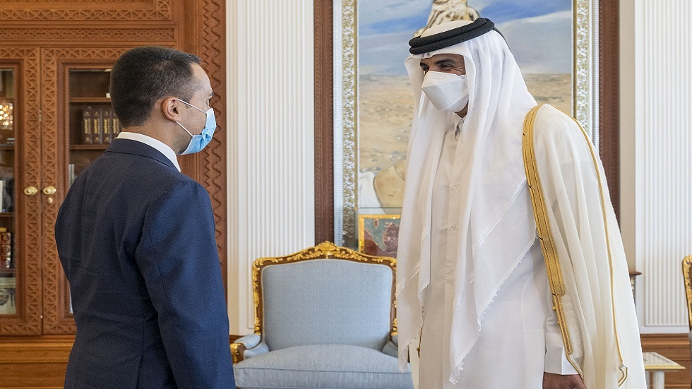 أمير قطر يبحث مع وزير الخارجية الإيطالي الوضع في أفغانستان
