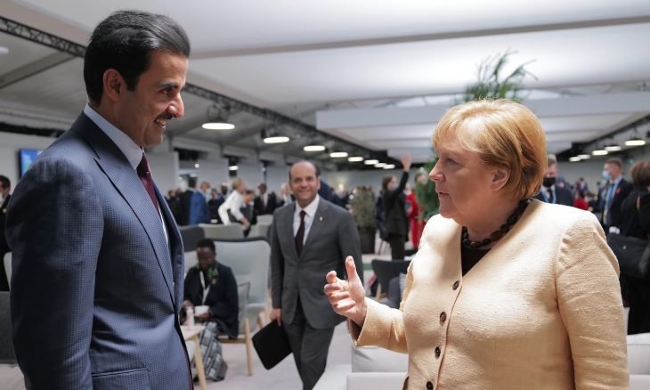 أمير قطر يبحث هاتفيًا مع المستشارة الألمانية التطورات الدولية