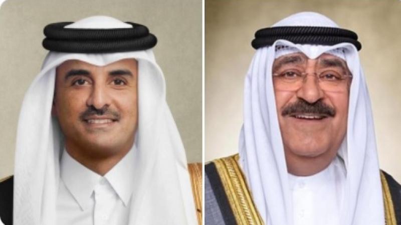 أمير قطر يبحث مع ولي عهد الكويت المستجدات الإقليمية والدولية