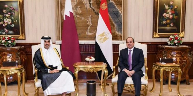 أمير قطر: بحثت في القاهرة تفعيل العمل العربي المشترك