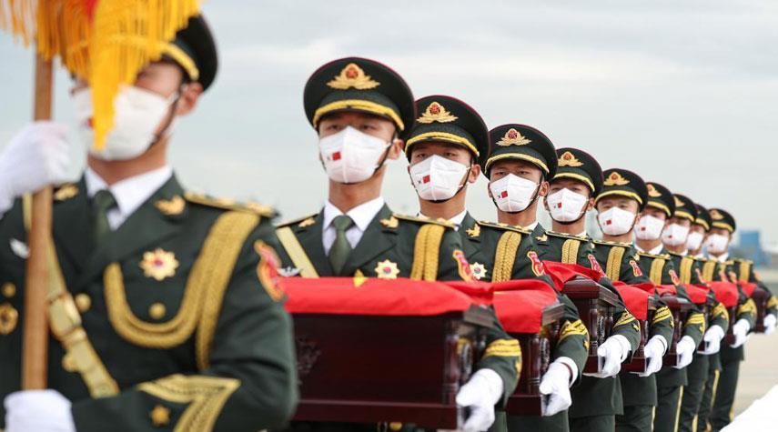 كوريا الجنوبية تعيد رفات 88 جندياً صينياً