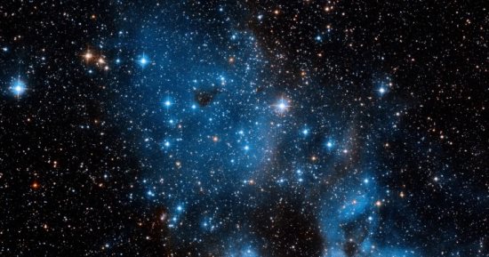 هابل يلتقط عنقودا نجميا مفتوحا في مجرة تابعة قريبة 