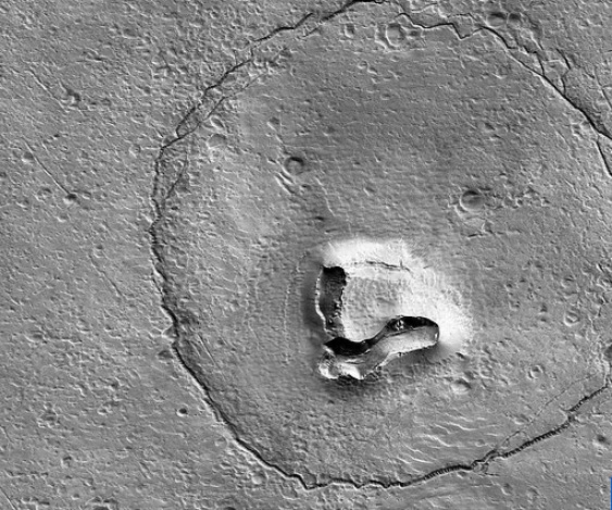 رصد صورة تشبه الدب على سطح كوكب المريخ 