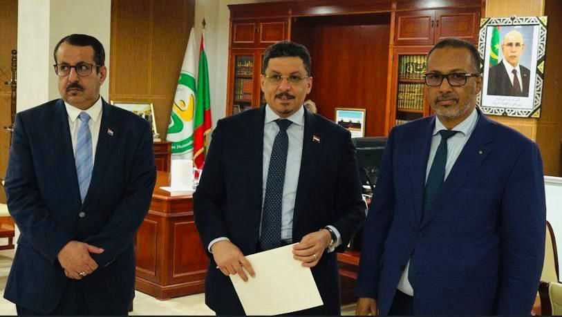 وزير الخارجية يلتقي رئيس الاتحاد الوطني لأرباب العمل في موريتانيا