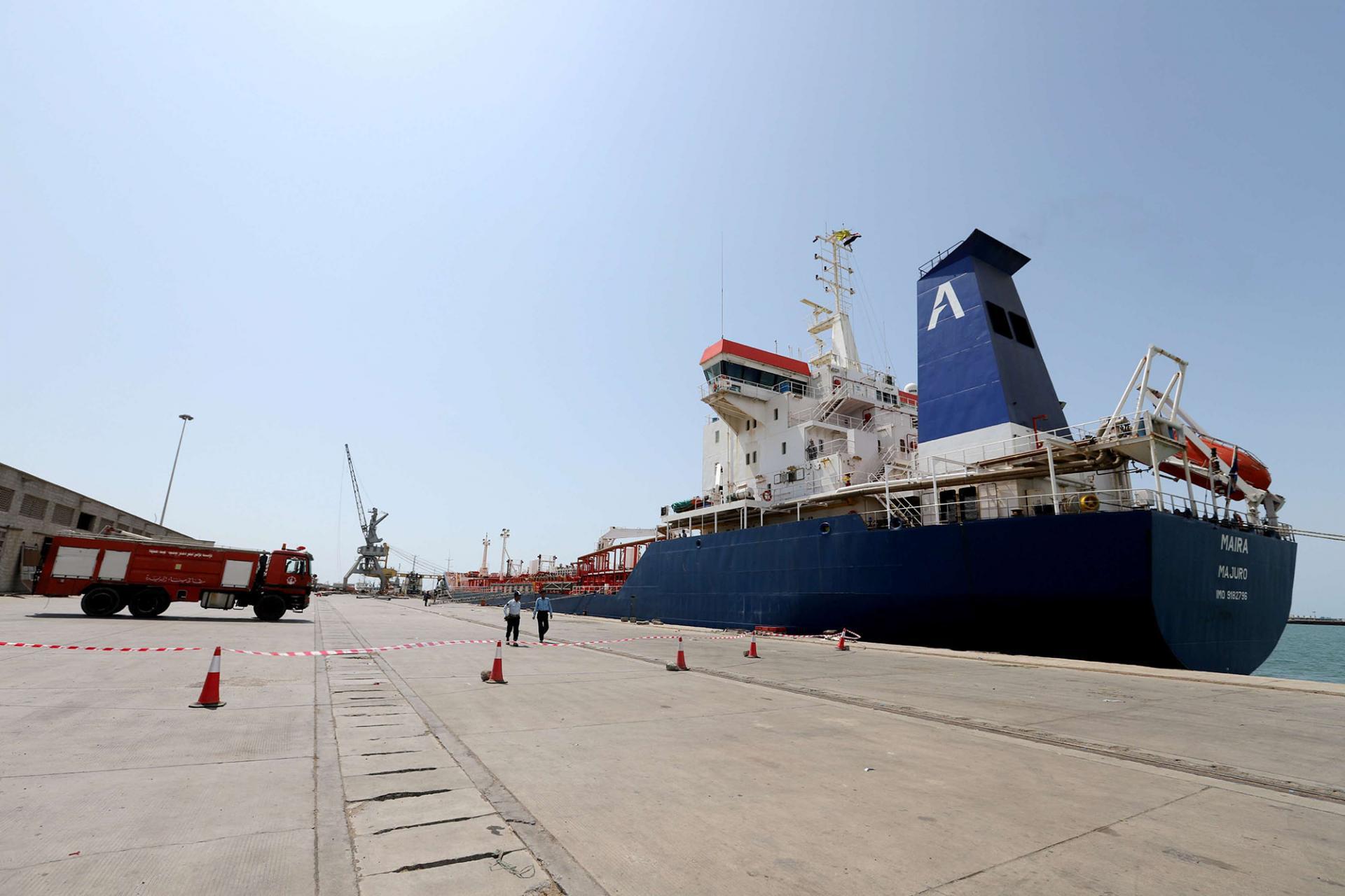 لجنة العقوبات تناقش آلية مراقبة السفن المتجهة إلى ميناء الحديدة