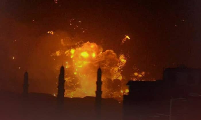 خسائر وأضرار فادحة في الضربات الجوية على مواقع الحوثيين