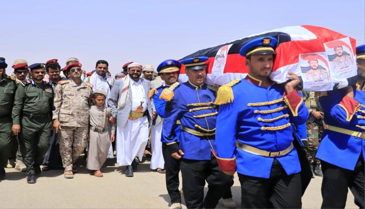 جنازة مهيبة رسمية وشعبية للمغدور به الشهيد اللواء حسن بن جلال رائد التصنيع العسكري