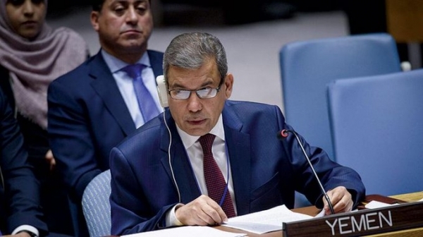 بيان الحكومة الشرعية أمام مجلس الأمن يحمل الأمم المتحدة مسؤولية إخفاق جهود السلام في اليمن 