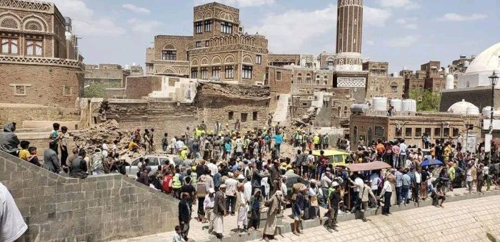وفاة أربعة عمال جراء انهيار جزء من مسجد «قبة المهدي» التاريخي بصنعاء