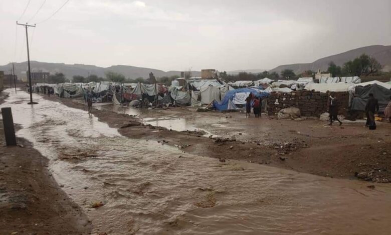 الأمم المتحدة: تضرر 1300 مأوى للنازحين بفيضانات في صعدة 