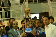 الارياني يكرم الفائزين ببطولة الجمهورية الـ 11 لشباب التايكواندو